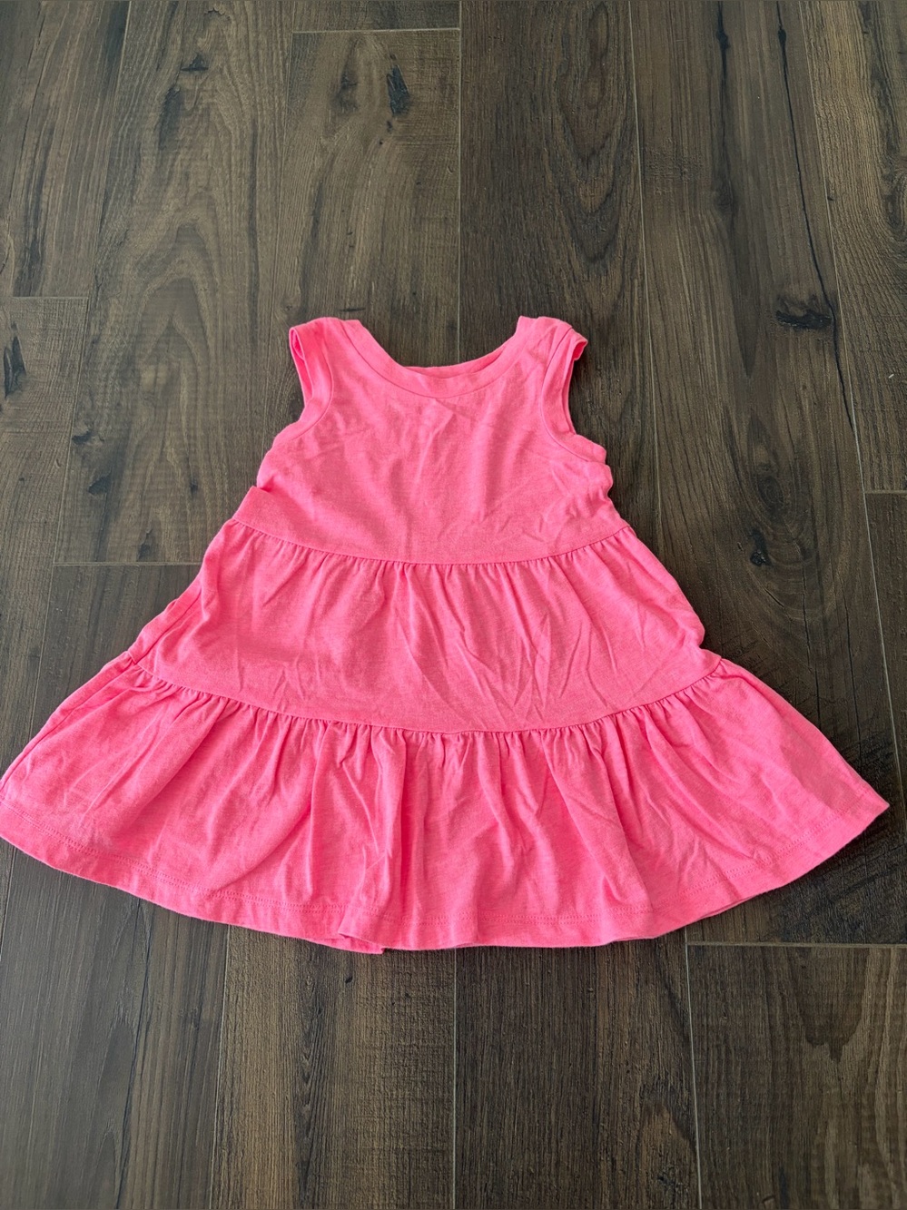 BabyGAP Bright Pink Sleeveless Tiered Dress